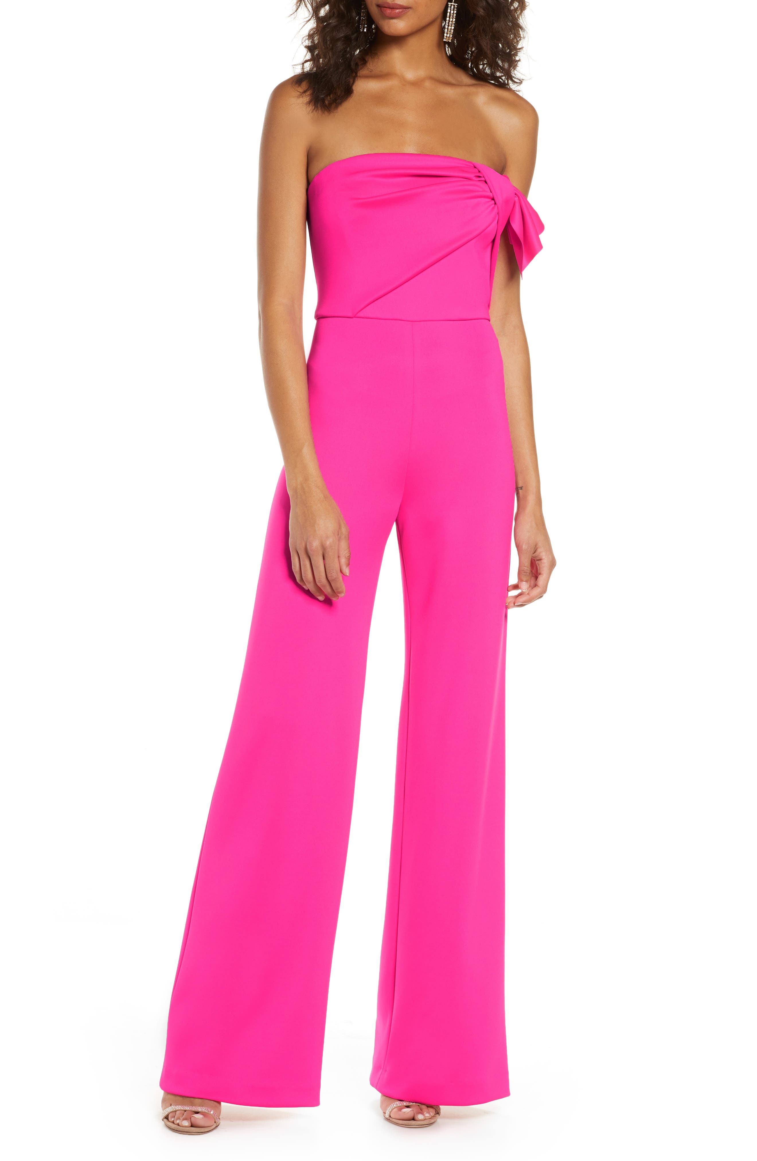 black halo pink jumpsuit