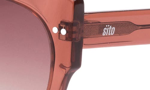 Shop Sito Shades Good Life 54mm Cat Eye Sunglasses In Desert Flower/rose Gradient