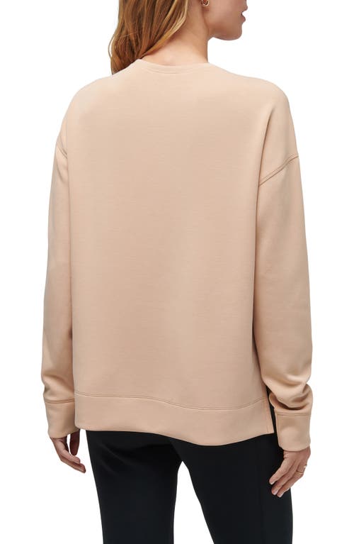 Shop Travismathew Lacewings Crewneck Sweatshirt In Cuban Sand