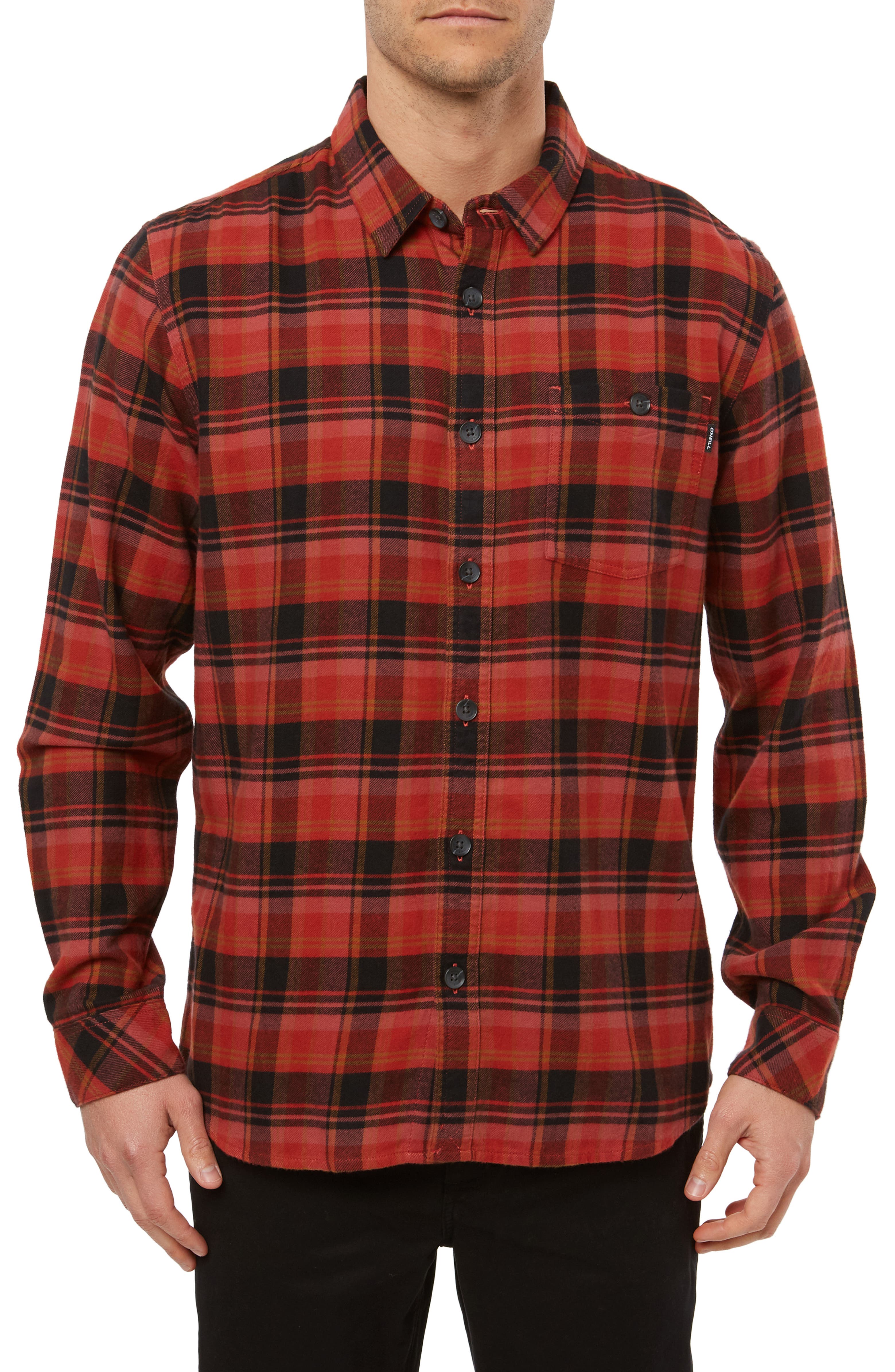 O'Neill Redmond Regular Fit Plaid Flannel Shirt | Nordstrom