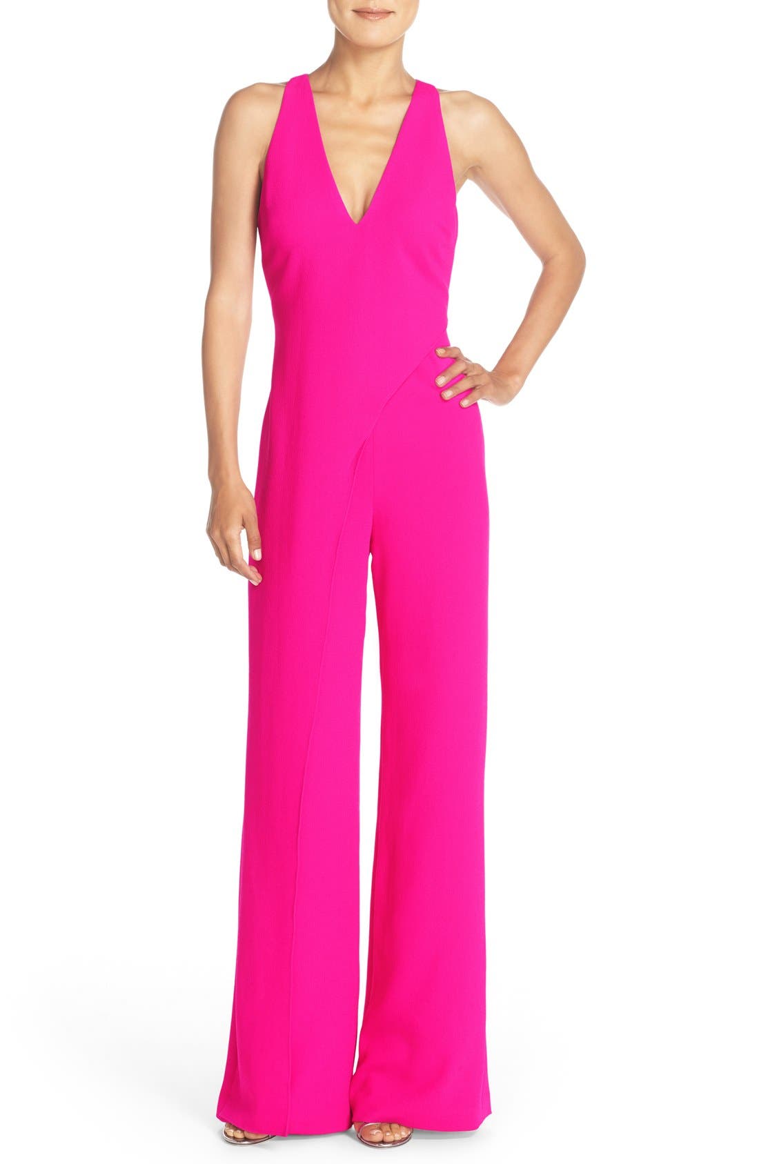 trina turk hot pink jumpsuit