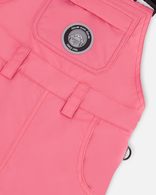 Shop Deux Par Deux Girl's Overall Snow Pants Candy Pink In Azalea Pink