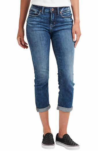 Silver Jeans Co. Elyse Mid Rise Capri Jeans
