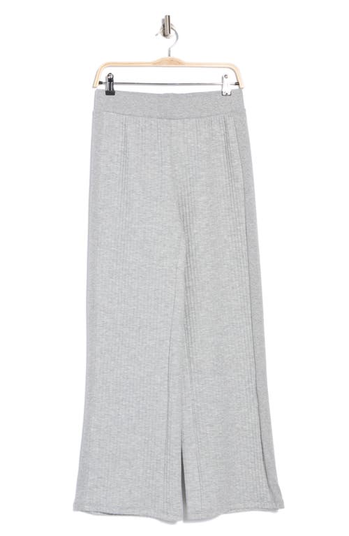 T Tahari Ribbed Pull-on Pants In Dusk Grey Heather