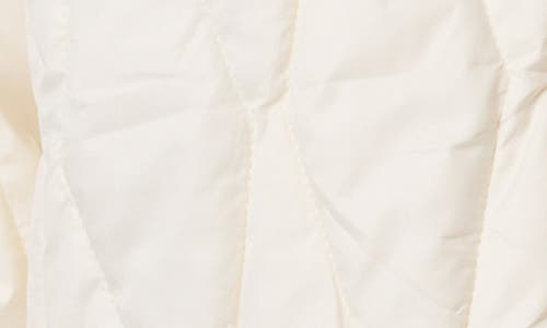 Bernardo Corduroy Collared Quilted Jacket In Ecru