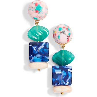 Lele Sadoughi Mini Stacked Stone Earrings (Nordstrom Exclusive)