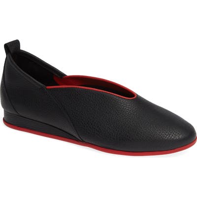 Arche Piassy Piped Flat, Black