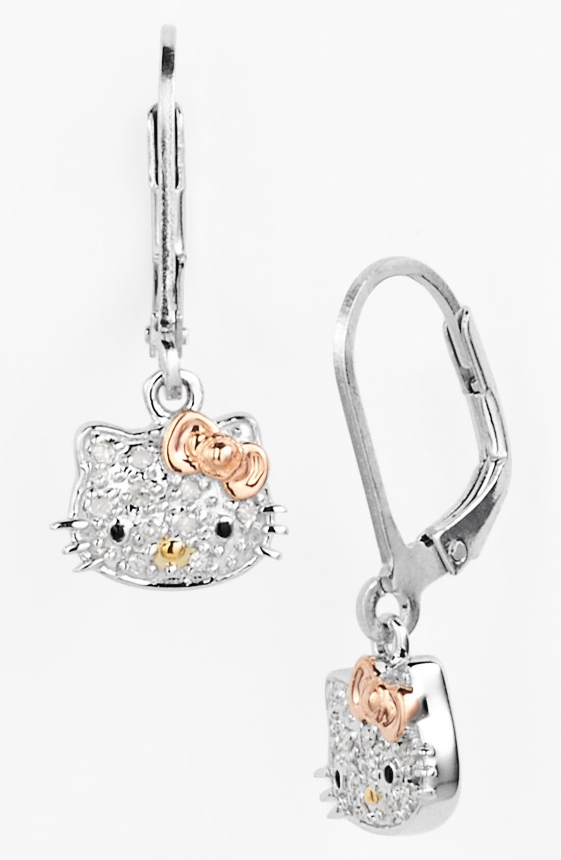 Hello Kitty® Pavé Diamond Drop Earrings (Nordstrom Exclusive) Nordstrom