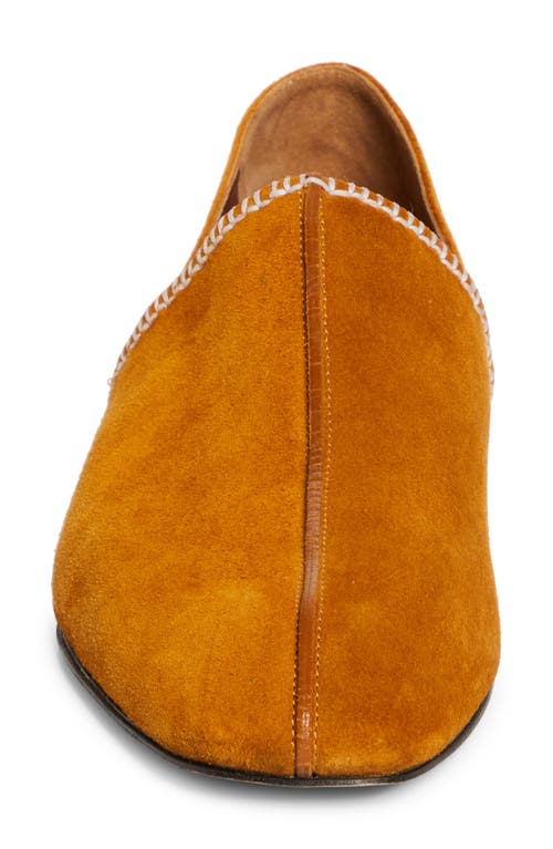 Wales Bonner Babush Convertible Heel Loafer In Tan