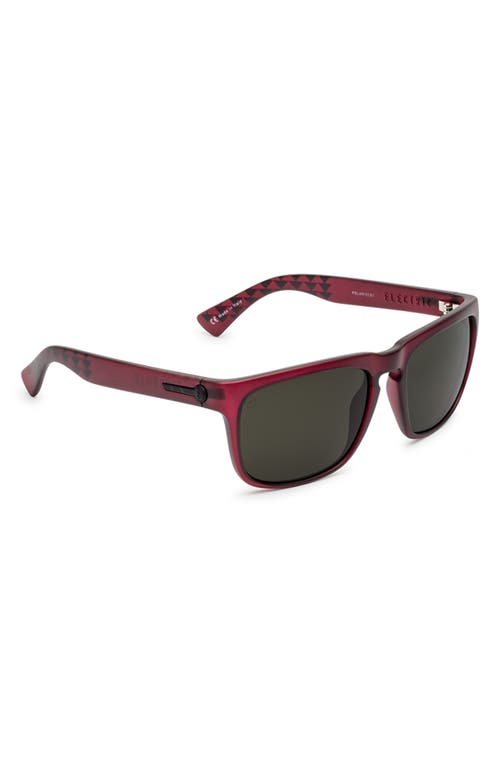 Shop Electric X Jason Momoa Knoxville Polarized Keyhole Sunglasses In Matte Boars Blood/grey Polar