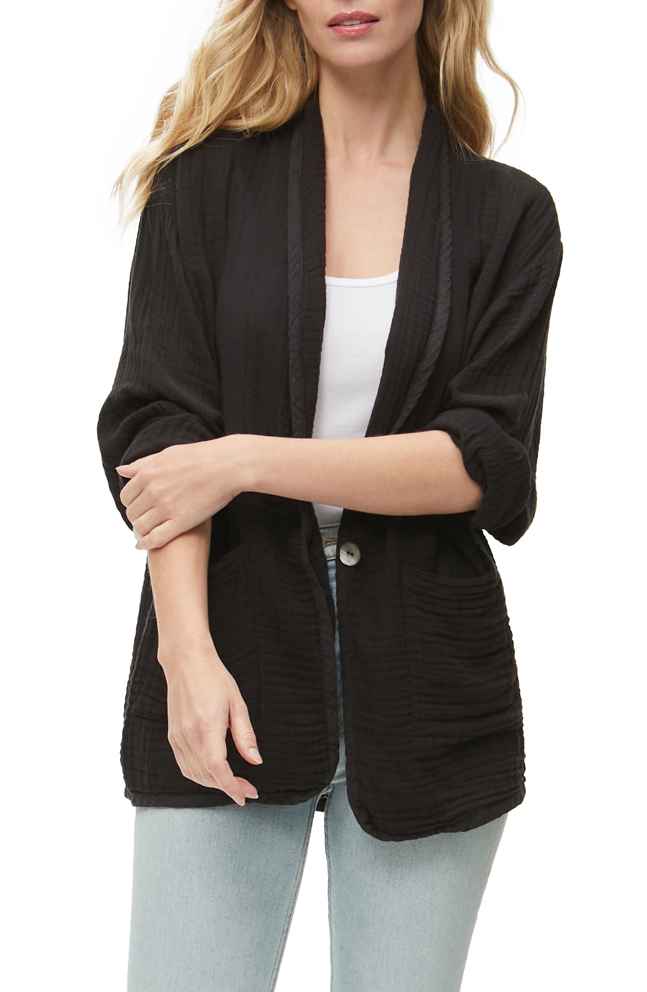 Michael Stars Dana Cotton Gauze Blazer 