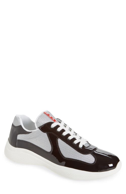 Prada America's Cup Sneaker in Ebano/Argento 