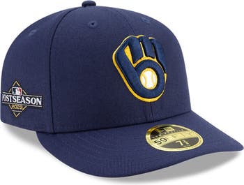 Men's New Era Navy Milwaukee Brewers Home Authentic Collection On-Field  59FIFTY Fitted Hat