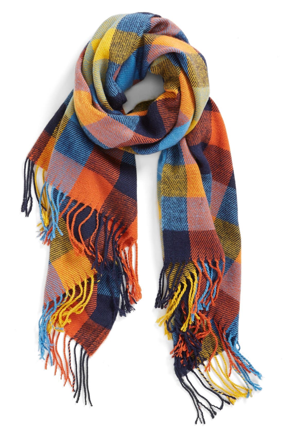 Renee's Accessories Plaid Fringe Scarf Nordstrom