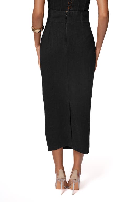 Jluxlabel Coastland Pencil Skirt In Black