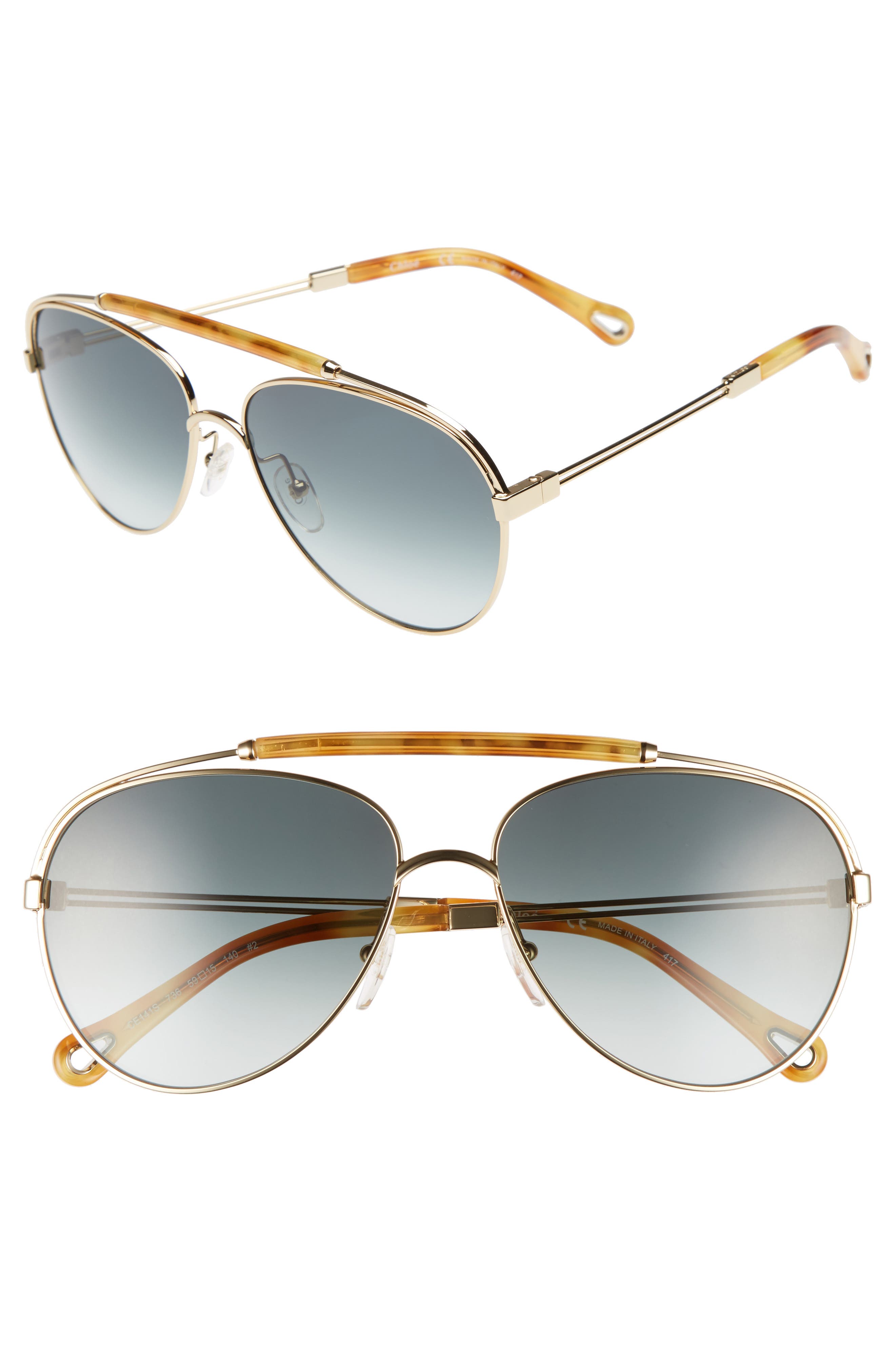 chloe jackie aviator sunglasses