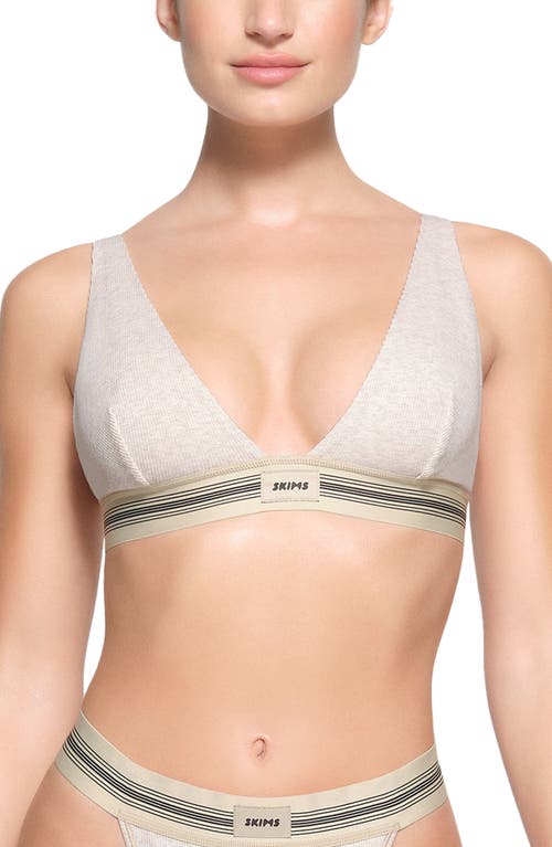 SKIMS Stretch Cotton Rib Plunge Bralette at Nordstrom,