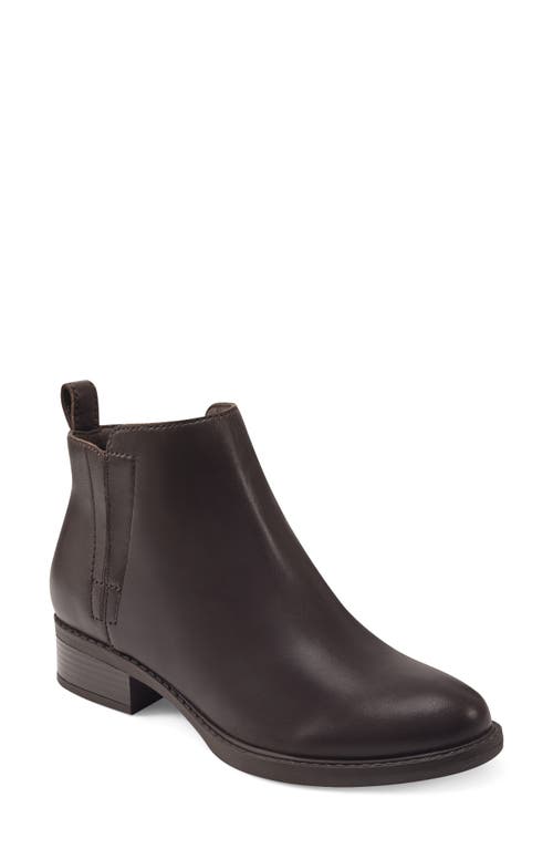 Easy Spirit Larime Zip Bootie Dark Brown at Nordstrom,