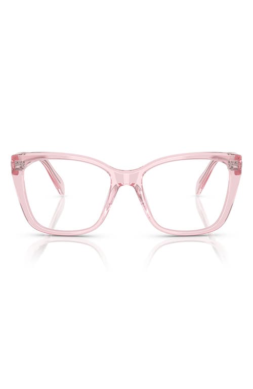 Swarovski 53mm Irregular Optical Glasses In Trans Pink