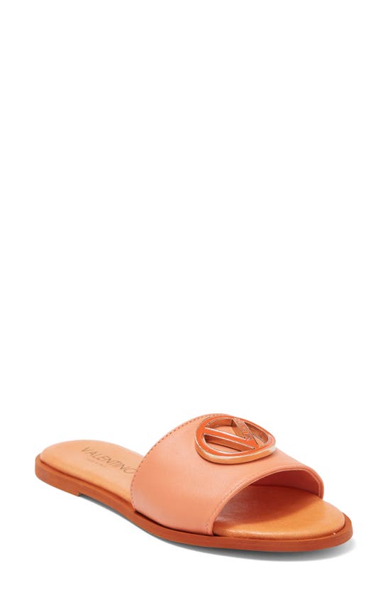 Valentino By Mario Valentino Bugola Slide Sandal In Corallo ModeSens