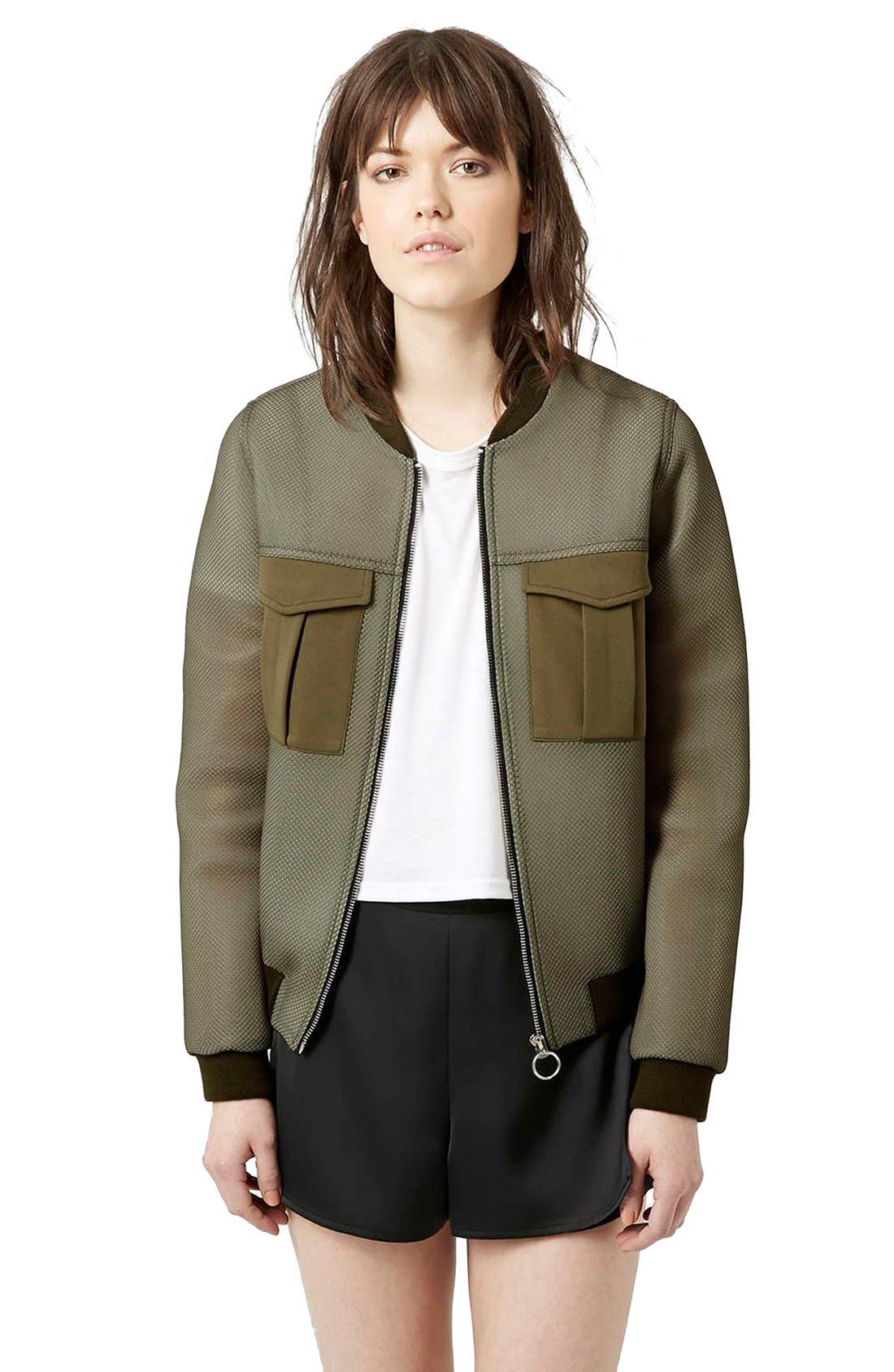 Mesh Bomber Jacket Nordstrom