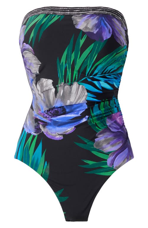 Shop Miraclesuit ® Flora Aura Avanti One-piece Swimsuit In Black Multi