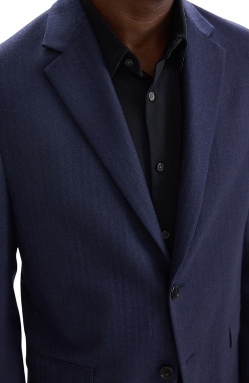 Shop Theory Chambers Herringbone Wool Blend Suit Jacket In Navy Multi