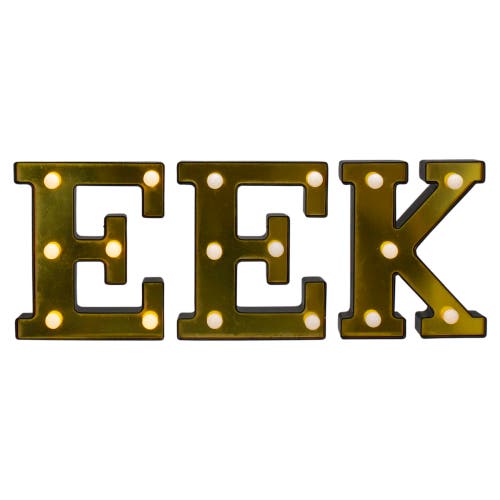 Shop Northlight Led Lighted Eek Halloween Marquee Sign In Black