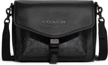 COACH Charter Leather & Signature Coated Canvas Messenger Bag