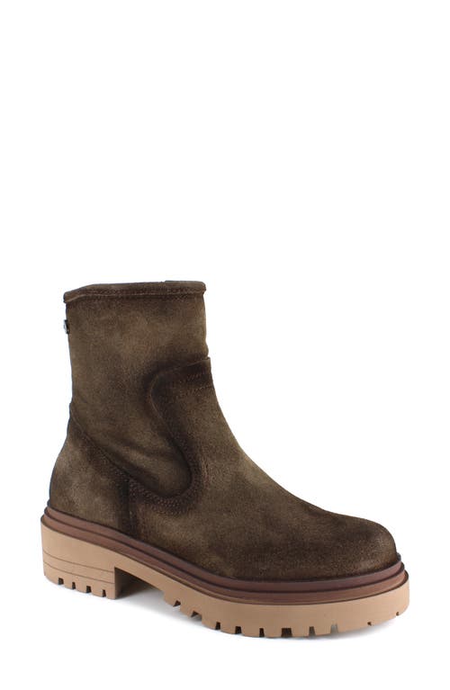 Shop National Comfort Rafaela Platform Bootie In Mocha Suede