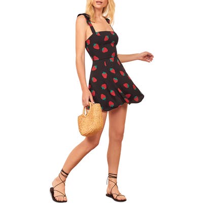 Reformation Maddy Minidress, Black