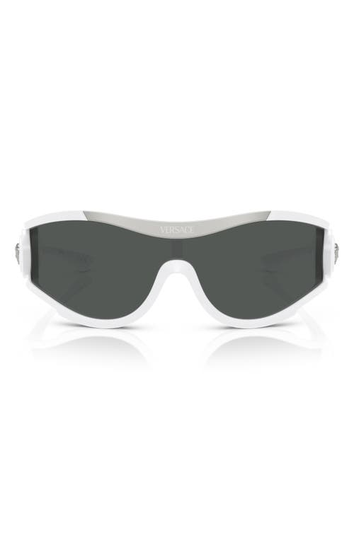 Versace 42mm Irregular Sunglasses In White