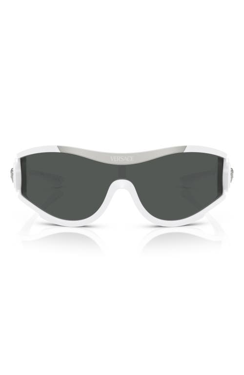 Versace 42mm Irregular Sunglasses In White