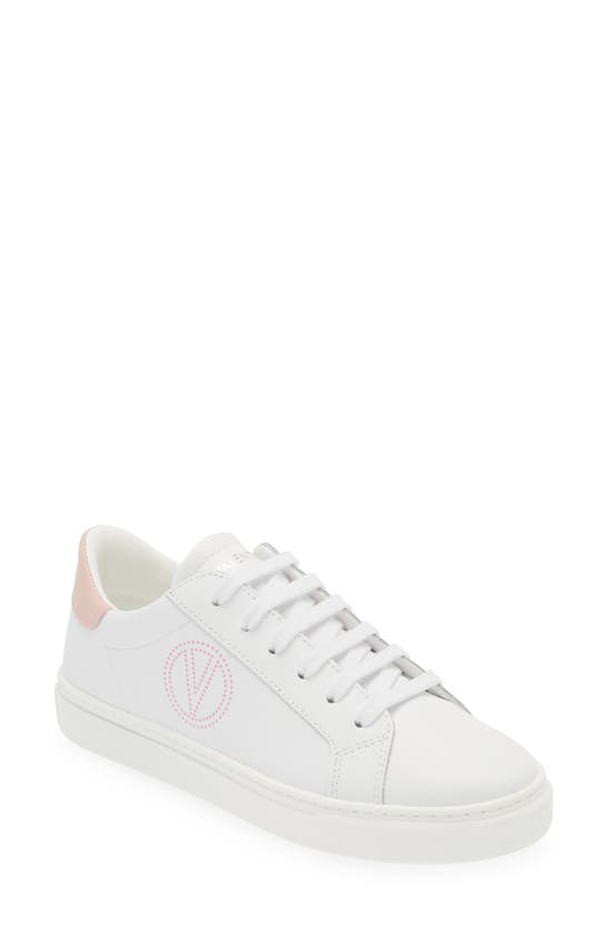 Shop Valentino By Mario Valentino Petra Sneaker In White/ Pink