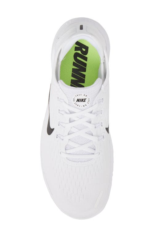 Shop Nike Free Rn 2018 Running Shoe In White/black