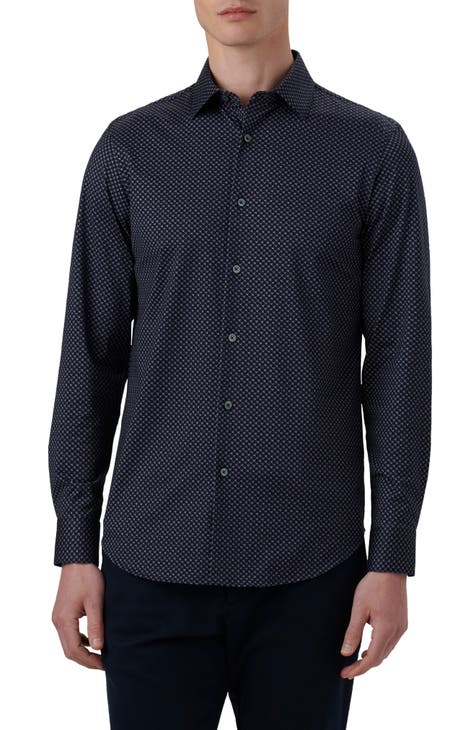 St. Louis Blues Antigua Compression Tri-Blend Button-Down Shirt