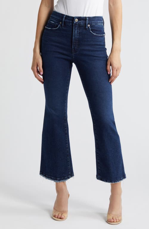 Shop Good American Good Legs Crop Mini Bootcut Jeans In Blue224