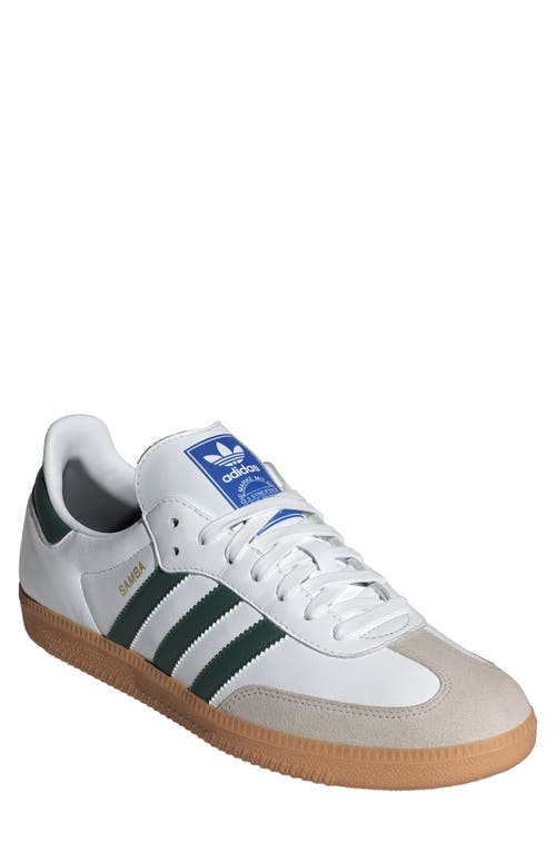 Shop Adidas Originals Adidas Gender Inclusive Samba Og Sneaker In White/collegiate Green/gum