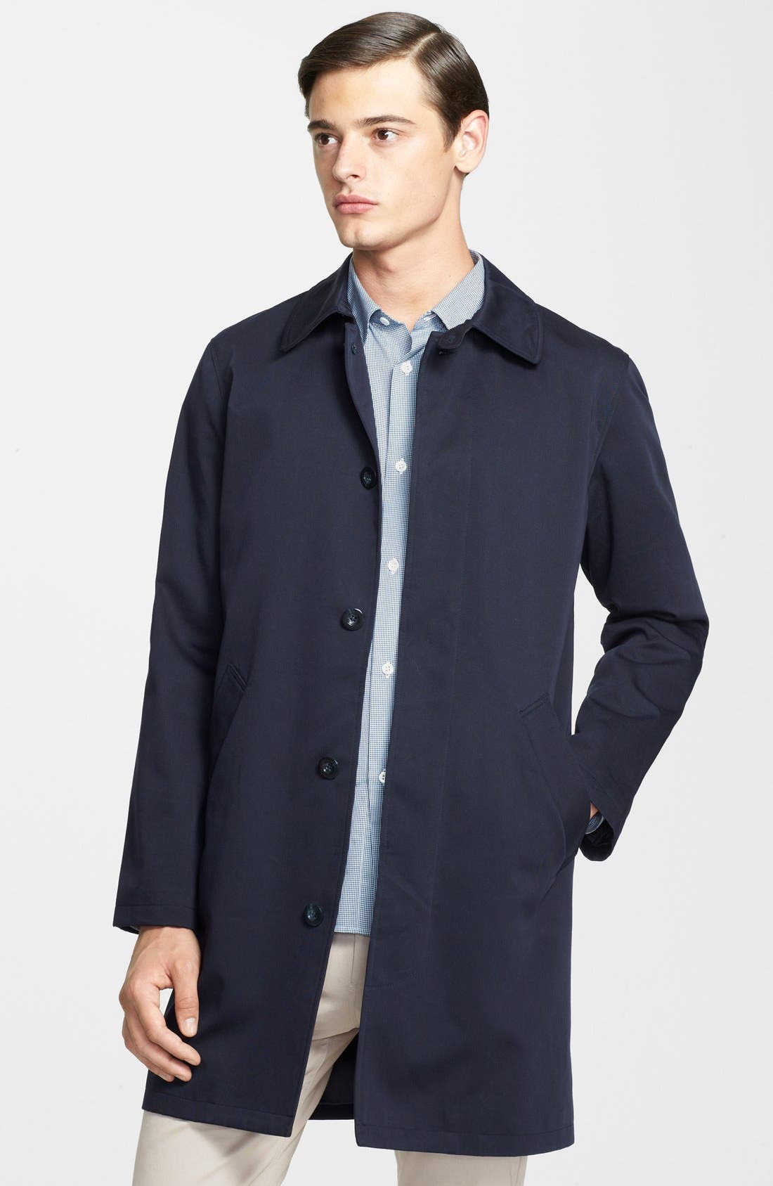 A.P.C. Water Repellent Cotton Gabardine Trench Coat Nordstrom