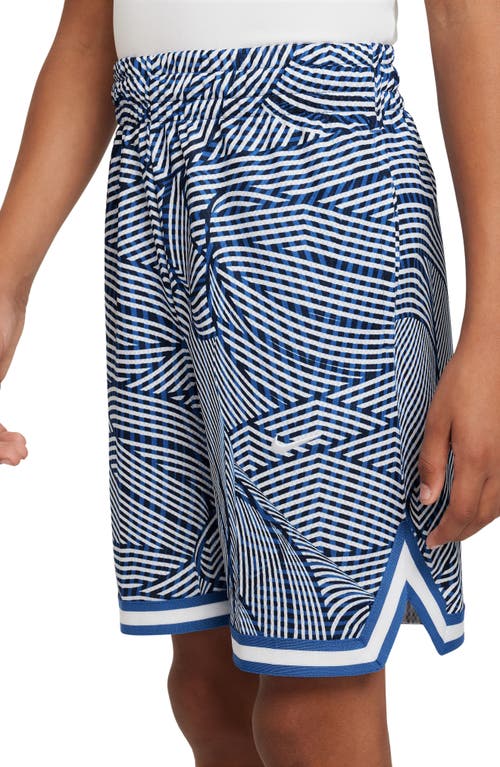 Shop Nike Kids' Dri-fit Dna Athletic Shorts In Game Royal/white