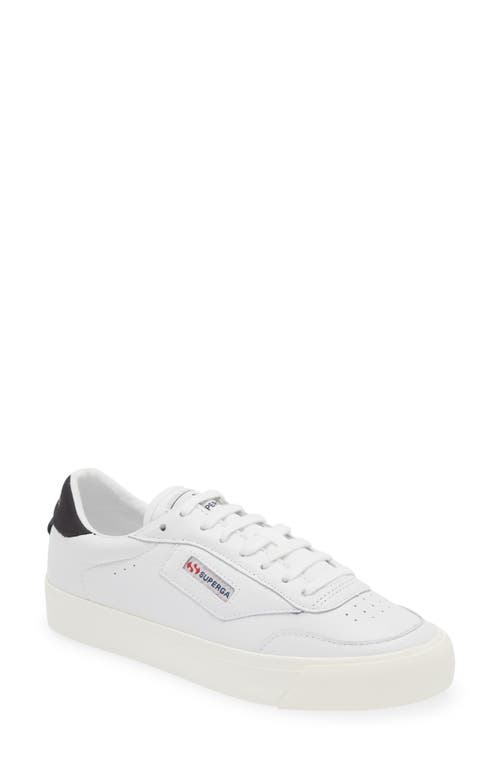 3843 Court Sneaker in White Bristol Black Favorio