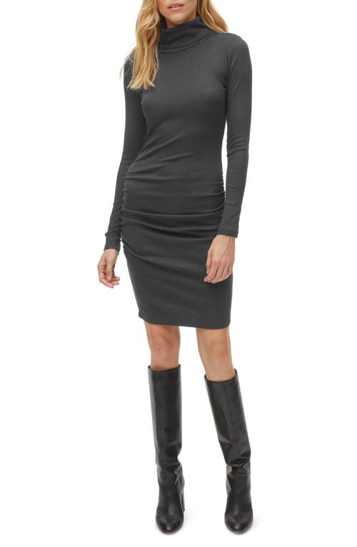 Velma Long Sleeve Turtleneck Dress in Oxide
