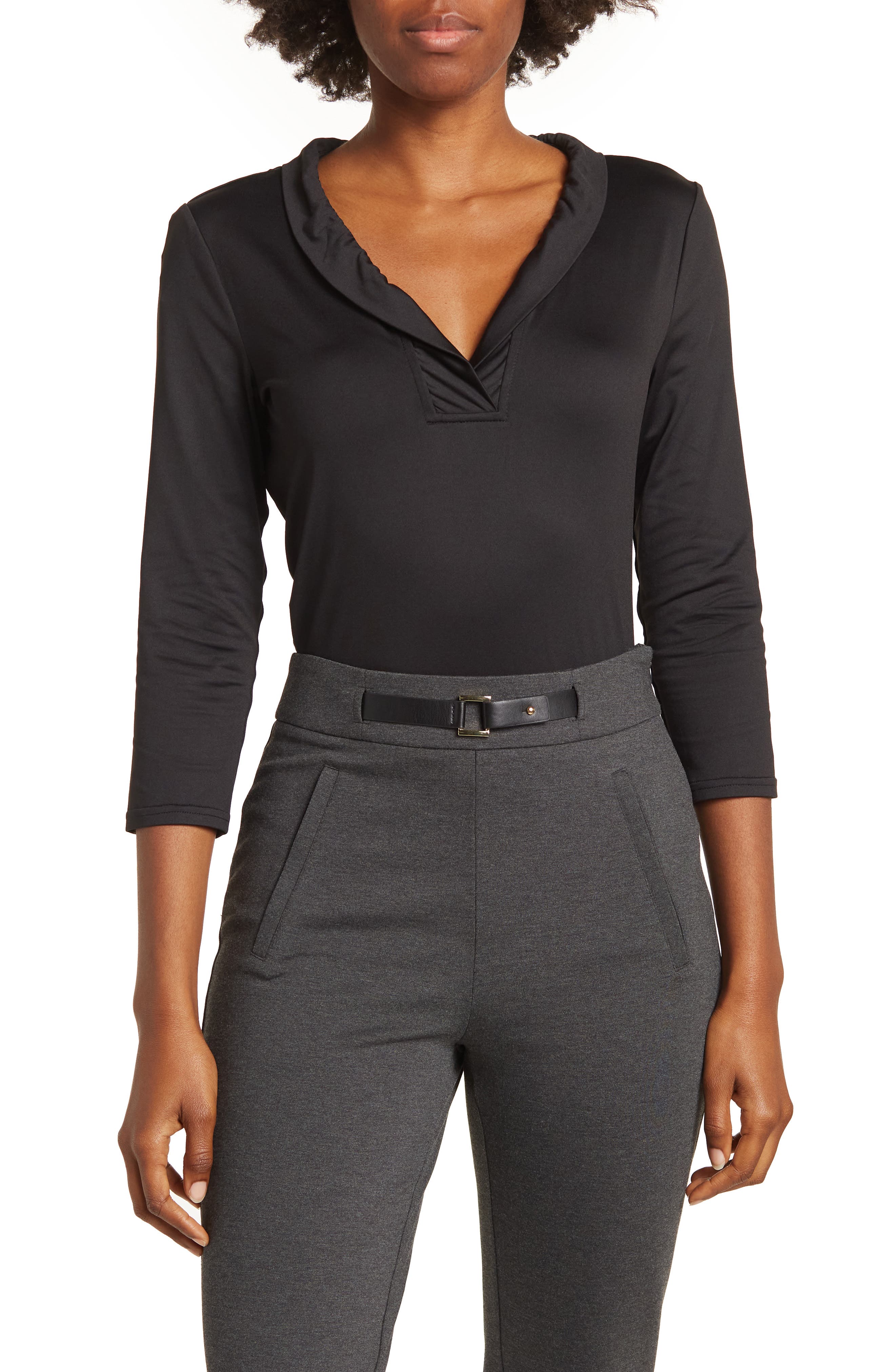 BY DESIGN Three Quarted Shawl Collar 