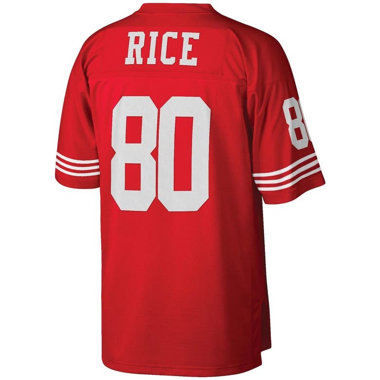 Officially Licensed NFL Men's Mitchell & Ness Rice 49ers Jersey