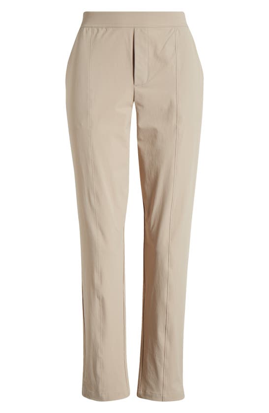 Zella Vantage High Waist Ankle Pants In Tan Thread