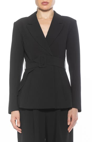 Alexia Admor Janna Longline Blazer In Black