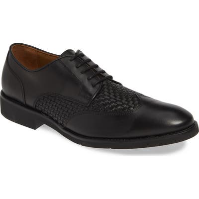 Johnston & Murphy Carlson Woven Wingtip Derby- Black
