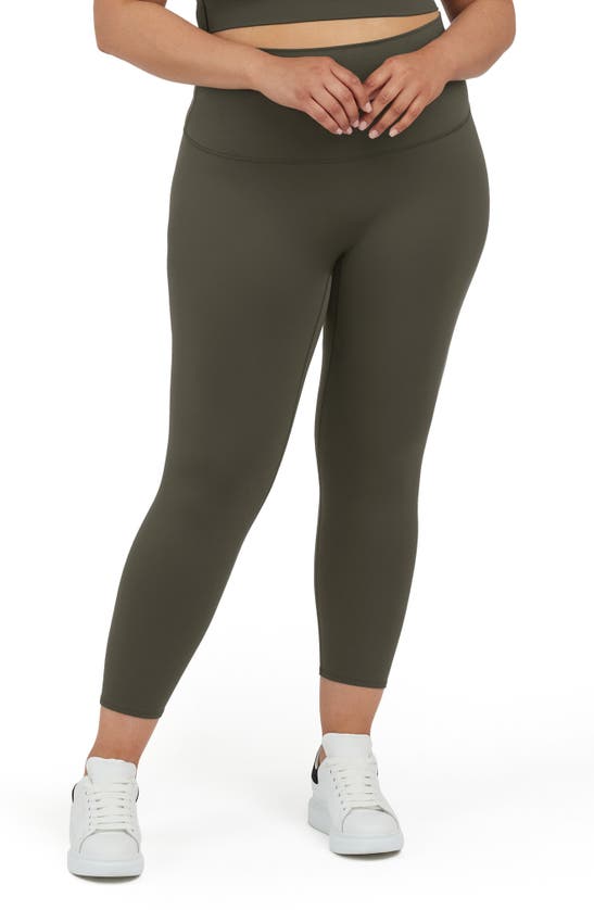 Shop Spanx ® Soft And Smooth 7/8 Leggings In Dark Palm