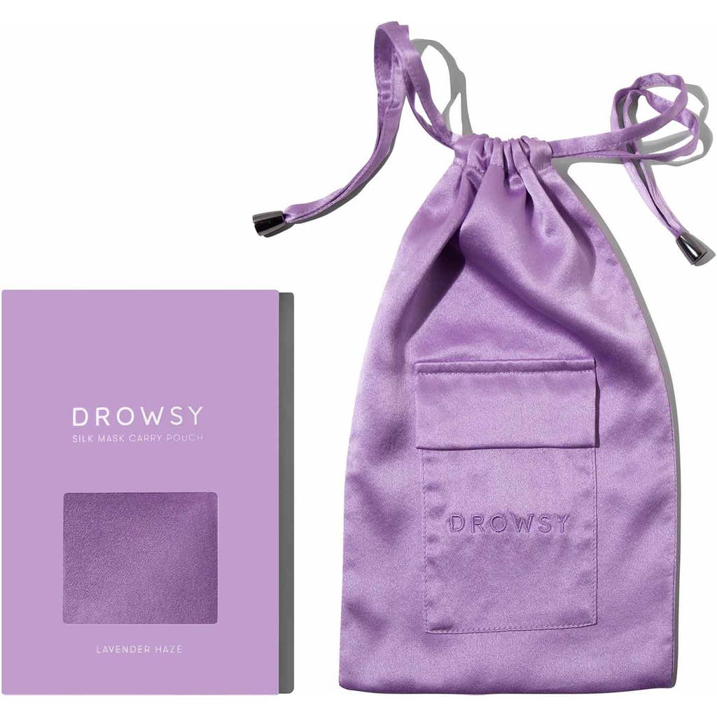 Drowsy Sleep Co . Silk Carry Pouch In Purple Martini