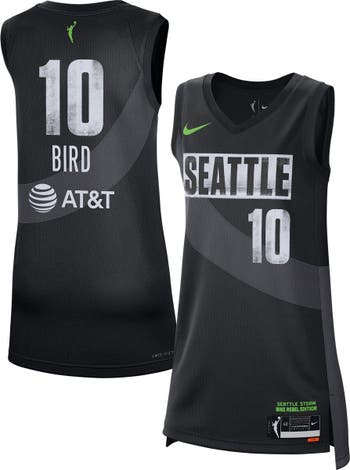 Youth Seattle Storm Sue Bird Nike Green 2021 Explorer Edition Victory  Player Jersey